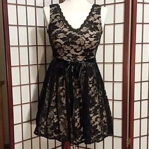 Black lace dress